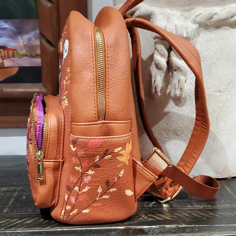 Boxlunch Burnt Orange Kids Character Chibi Mini Backpack with Frozen II Design